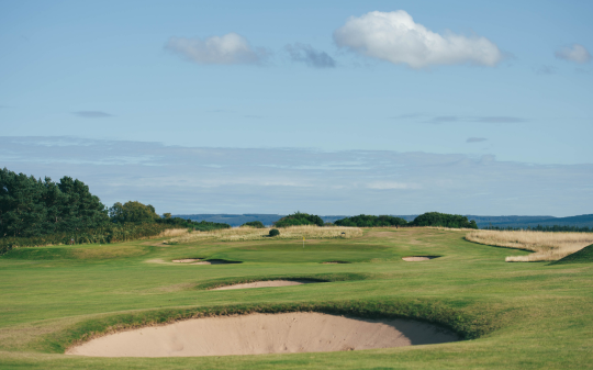 Golf Course with Numerous Bunkers