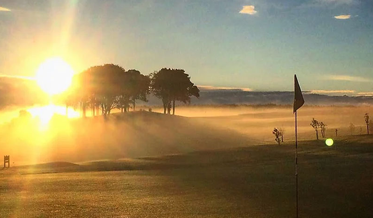 Maverston Golf Course with Sunset